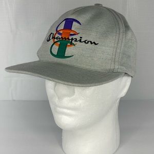 Supreme x Champion Stacked C Box Logo Snapback Hat Cap Gray